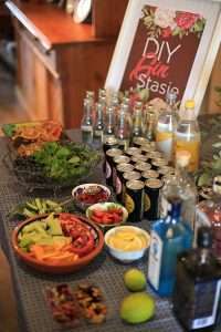 Gin Station with fruits